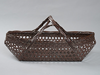 4������@���Íց@�@Hayakawa Shokosai 4th�^�w�Z�c�ڑD�`�����Ձx Mutsume-woven boat shaped morimono kago