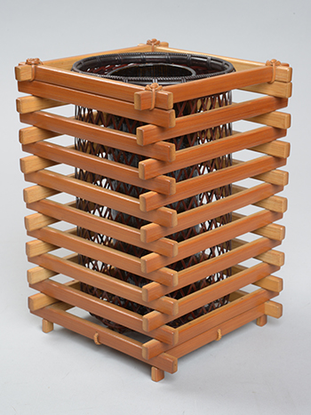 ����@��⹁i�l�ԍ���5�����쏮�Íցj�@Hayakawa Shouko (A Living National Treasure Shokosai 5th)�^�w�Z�؎��Ԋ��x�@Sangi style flower basket