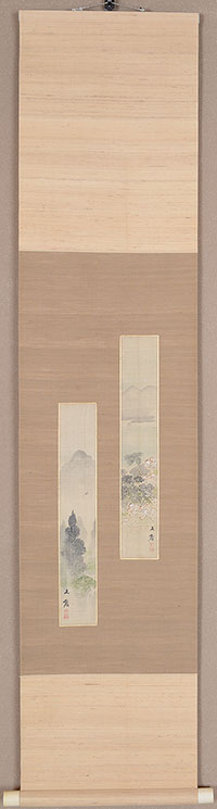 ����@���ف@Shiokawa Bunrin�^�����Z�����Z���@Every month tanzaku for six scrolls