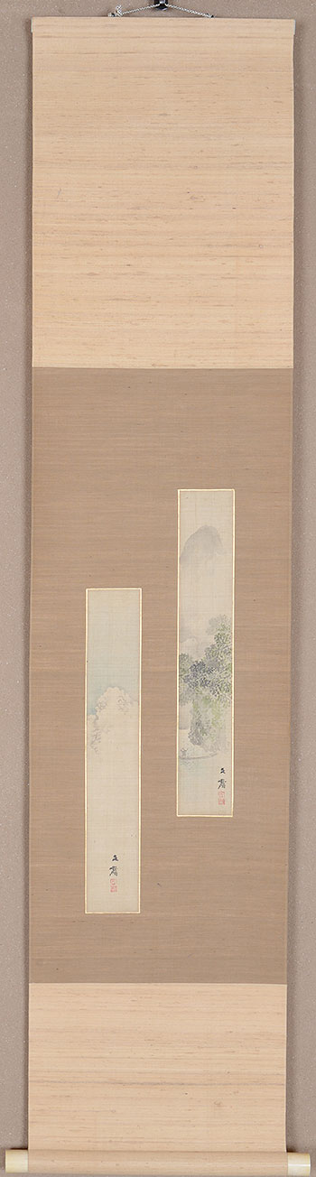 ����@���ف@Shiokawa Bunrin�^�����Z�����Z���@Every month tanzaku for six scrolls