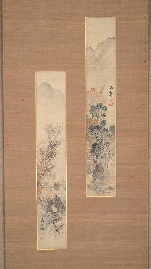 ����@���ف@Shiokawa Bunrin�^�����Z�����Z���@Every month tanzaku for six scrolls