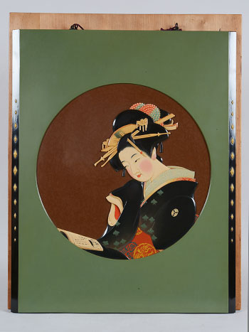 ���@�@��@Shinohara Josetsu�^�ؒ��ʎ��@���l�}�@�Ǌ|  a wall-hanging �gBeauty�h