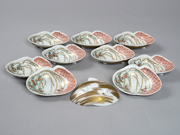 �i�y�@���S�@Eiraku Shozen�^�����G���M�@�\�@Girls' Festival dishes 10pcs.